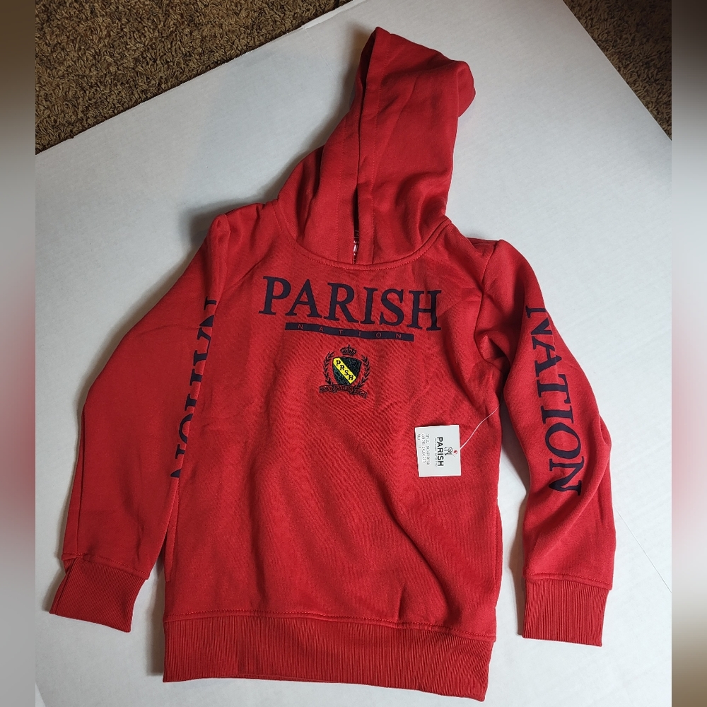 Parish Nation | Salsa Sleeve-Logo Luxe Hoodie Boys Size L (6)
